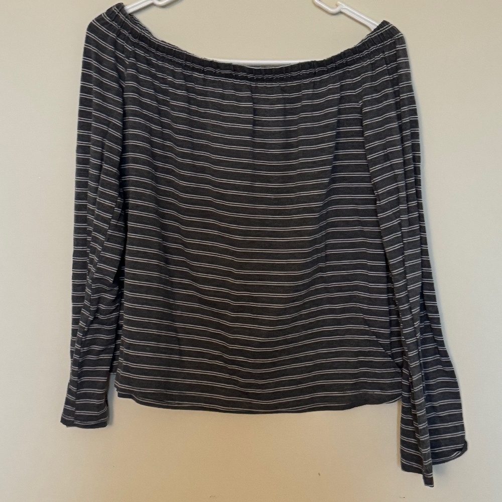 Striped Off-Shoulder Top